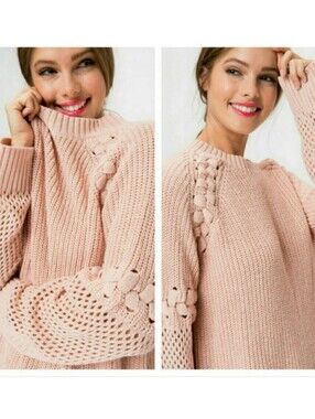 Oversized Blush Pink Sweater